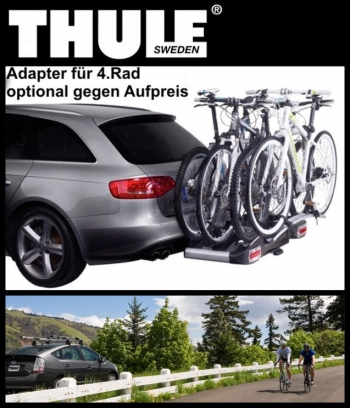 VerleihHeckträger Fahrradträger für 3 Räder Thule Euro Classic AnhängerkupplungsFahrradhalter Heckträger Nr.003